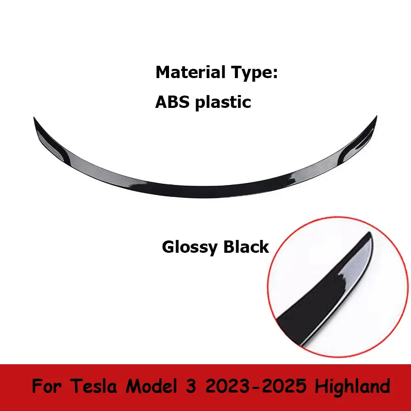 For Tesla New Model Y 2025 Juniper Performance ABS Carbon Fiber Wings Spoiler Model 3 2023-2025 Highland Exterior Accessories