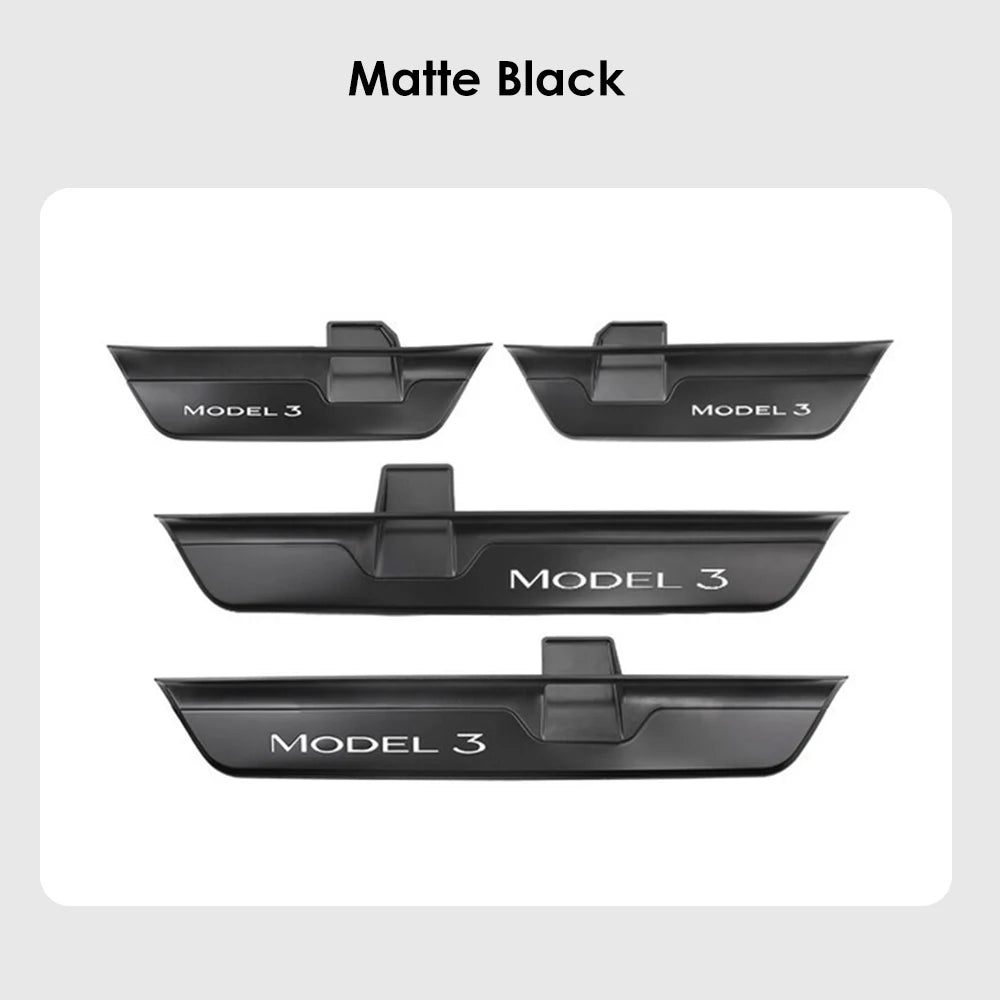 Wireless LED illuminated Pedal Car Door Sills Protector For Tesla Model 3 Y Door Edge Protectors MODEL 3 ACCESSORI