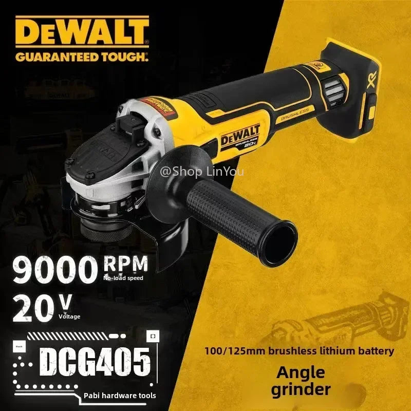DEWALT DCG405 125mm flat head angle grinder bare machine tool cutting machine brushless 18V lithium battery tools