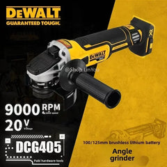 DEWALT DCG405 125mm flat head angle grinder bare machine tool cutting machine brushless 18V lithium battery tools