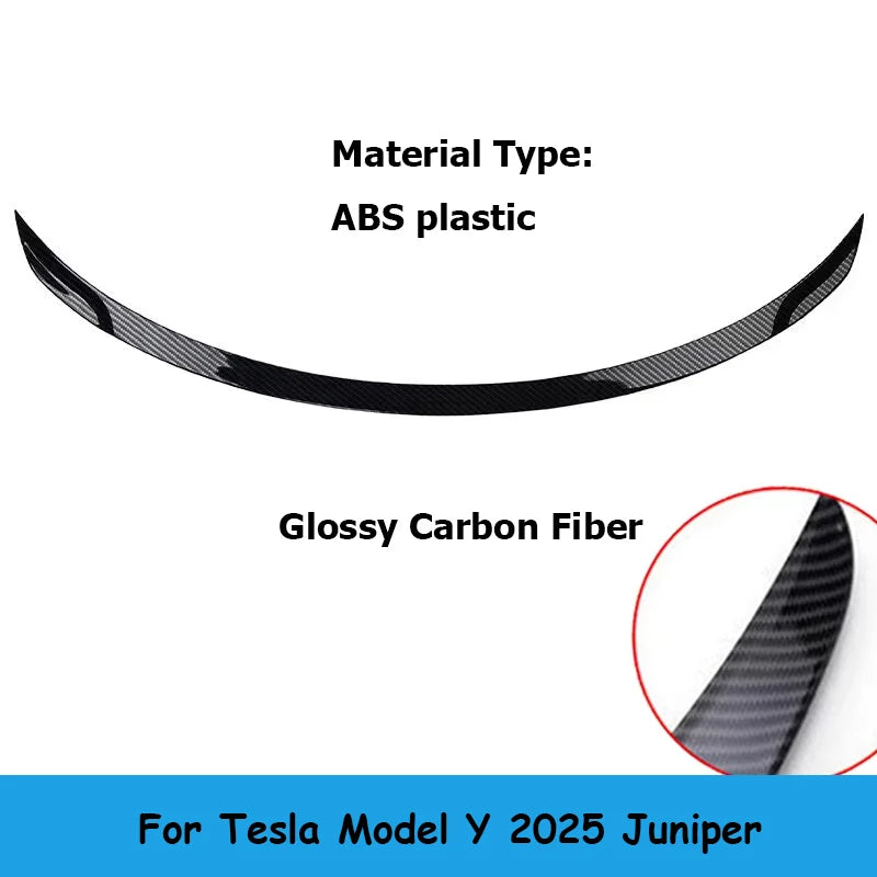 For Tesla New Model Y 2025 Juniper Performance ABS Carbon Fiber Wings Spoiler Model 3 2023-2025 Highland Exterior Accessories