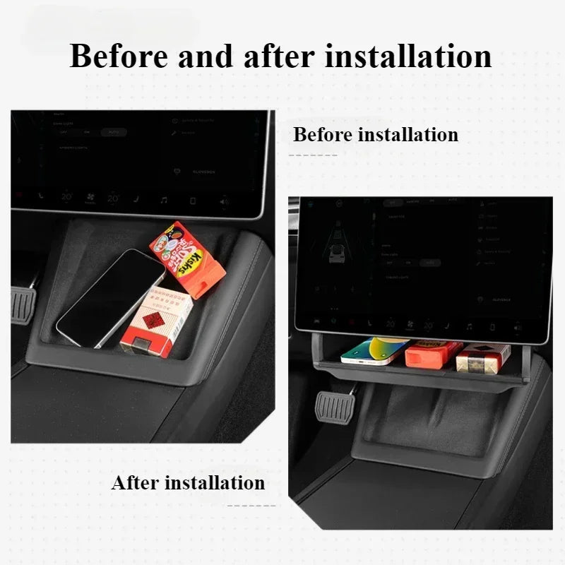Tesla Model Y/Model 3 Hidden Storage Tray - Organize & Accessorize! - kingpowerauto
