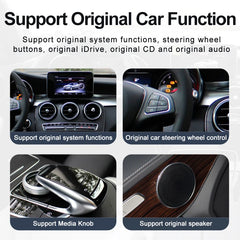 2024 New Car Multimedia Wireless Android AUTO CarPlay 12.3inch Screen For Mercedes Benz C Class GLC W205 S205 Video Players