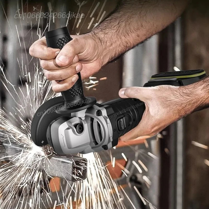 Worx WU809 Cordless Angle Grinder Brushless 20v 125x22.2 Clutch Protection for Polishing Cutting Share 5pin Green&Kress Battery