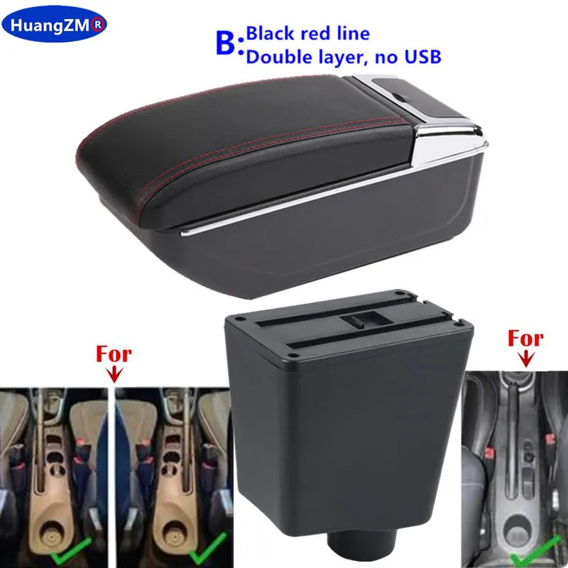 For Renault Clio 4 Armrest For Renault Captur Clio 3 III IV Car Armrest Box Accessorie Storage Parts Dedicated Interior Retrofit