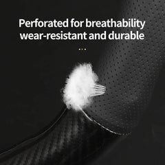 No Smell Thin For Tesla Steering Wheel Cover Genuine Leather Carbon Fiber Fit Model 3 S Y X Roadster