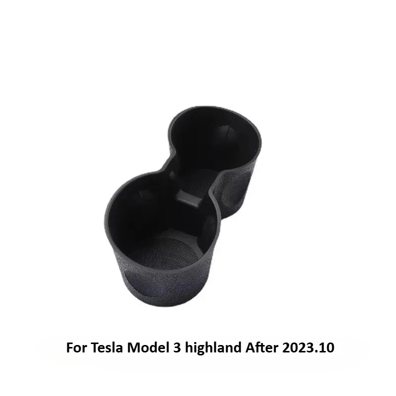 Central Control Cup Holder for New Tesla Model Y 3+ TPE Double Water Cup Storage Stand  for Model3 Car Interior Accessories 2024