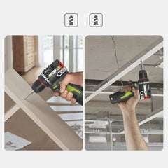 WORX WU135 Cordless Electric Drill 12V 50Nm 1800rpm Brushless Motor Electric Screwdriver Impact Drill Metalworking Smart Cutch