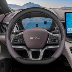for BYD Song Pro Plus DMI EV 2025 Anti Slip Breathable Four Season Universal Leather Steering Wheel Cover Car Interior Accessory
