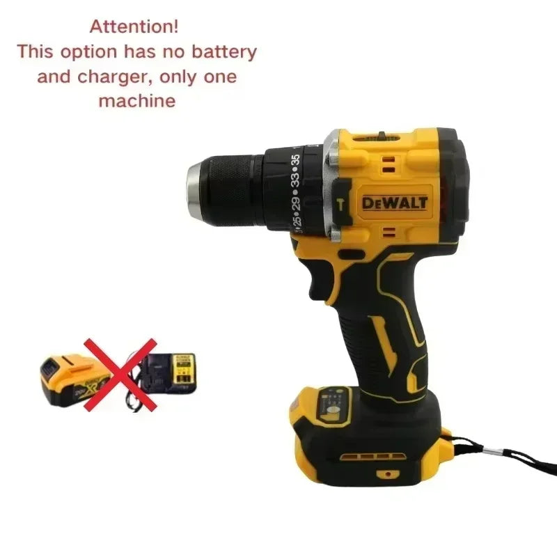DEWALT-destornillador eléctrico compacto sin escobillas, batería de litio de 20V, taladro manual, taladro de impacto DCD805，