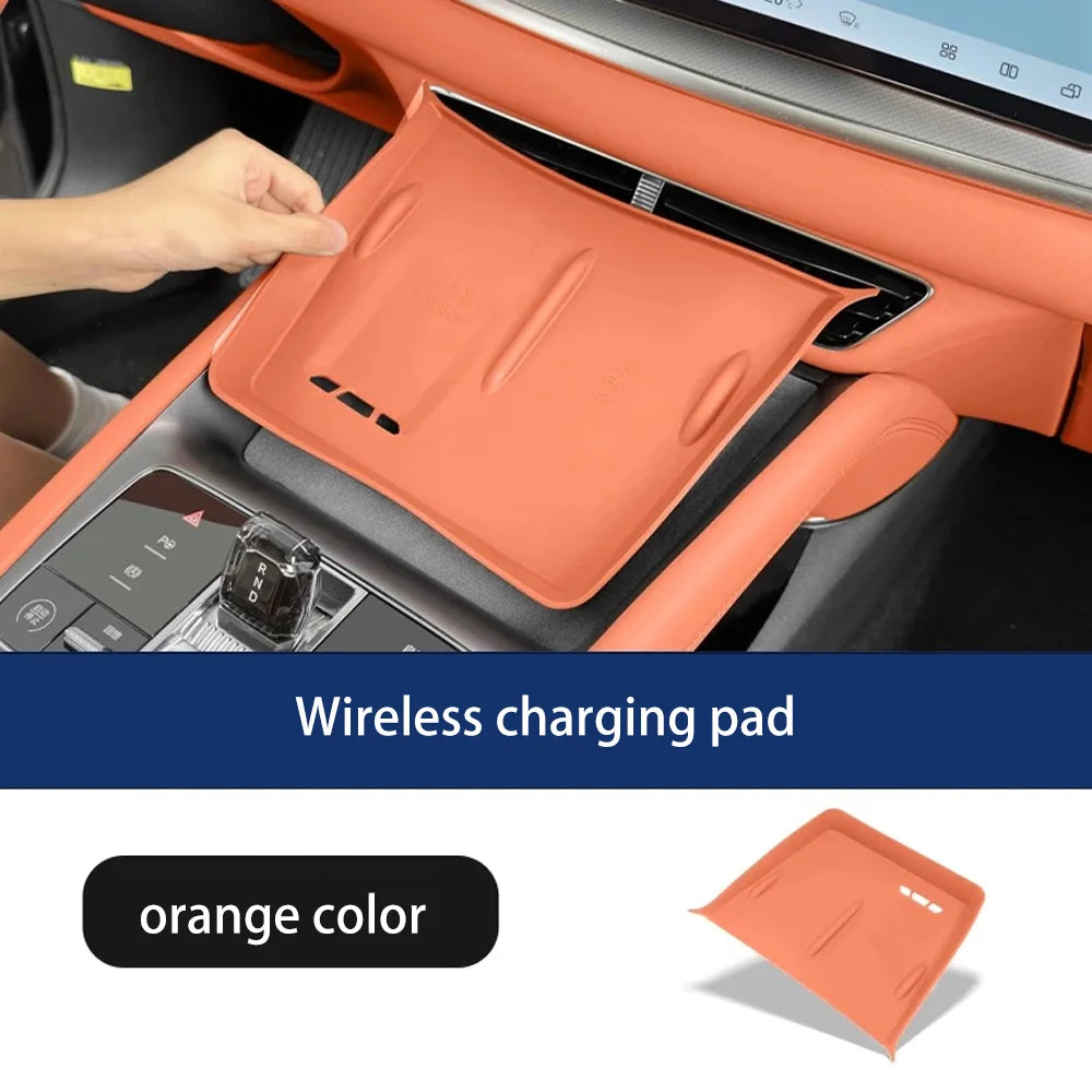 For BYD Sealion 7 07 EV 2024~2026 2025 Car Central Console Armrest Storage Box Water Coasters Pad Interior Decorate Accessories