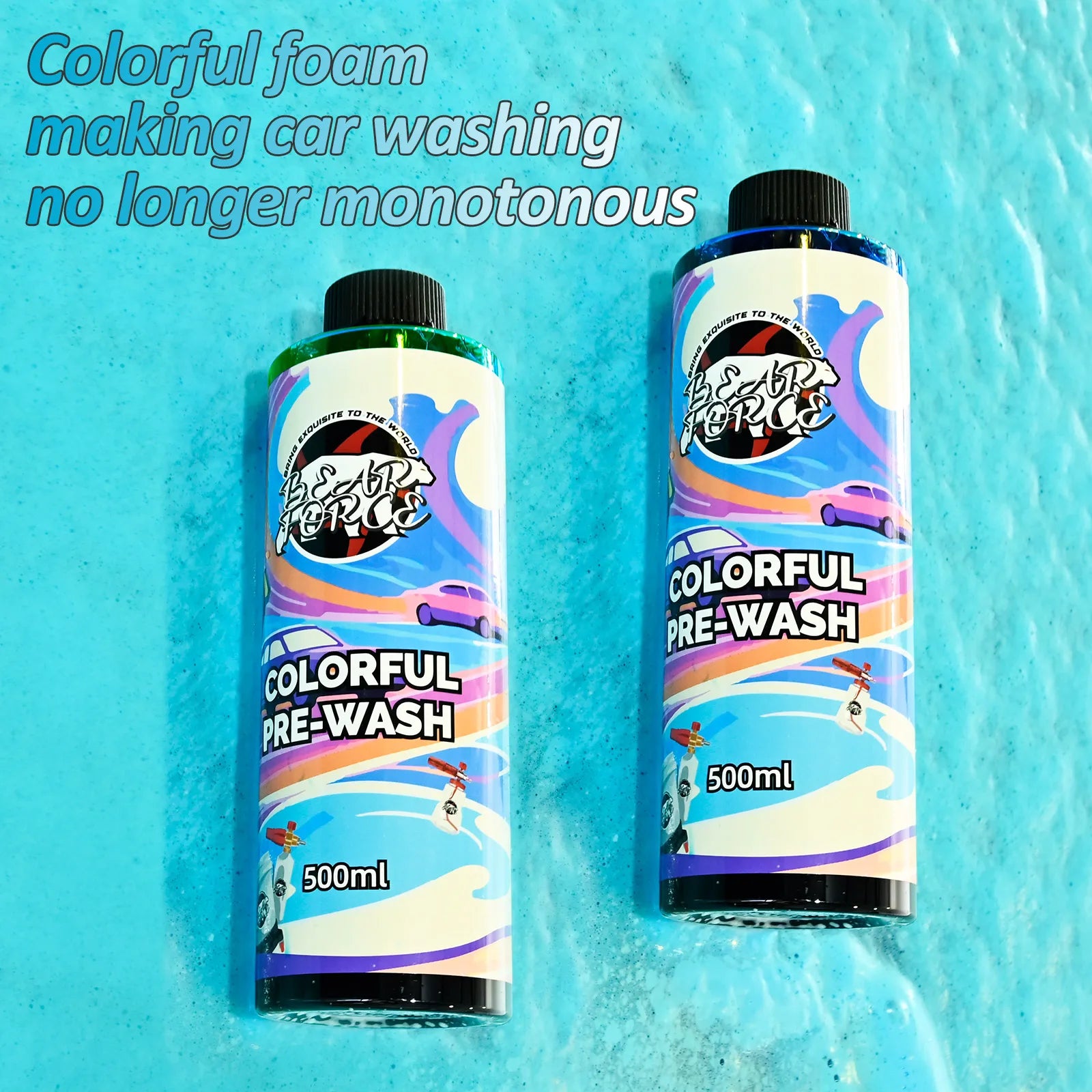 Colorful Foaming Car Wash Soap Auto Wash Shampoo Active Foam Cleaner for For Snow Foam Lance Foam Cannon Foam Gun or Bucket Wash