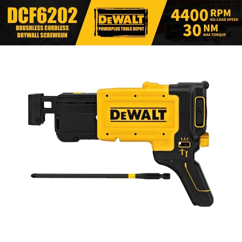 DEWALT DCF620 Brushless Cordless Drywall Screwgun 18V Lithium Power Tools DCF6202 Collated Drywall Screw Gun Attachment