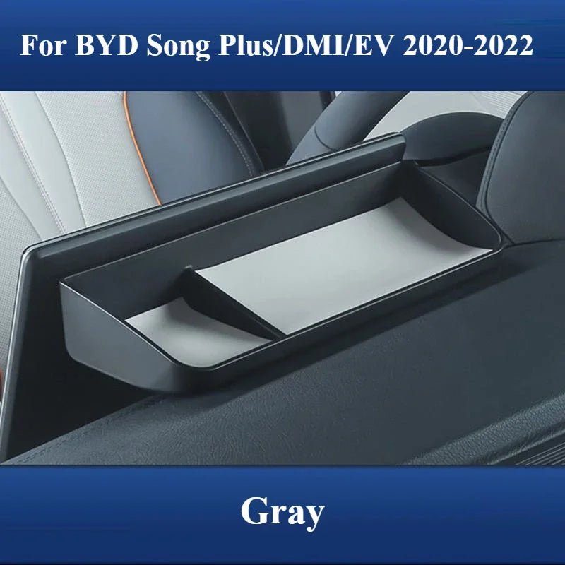 For BYD Song Plus DMi EV 2022-2025 Instrument Panel Storage Box Navigation Screen Back Storage Tray Car Organizer Accessories