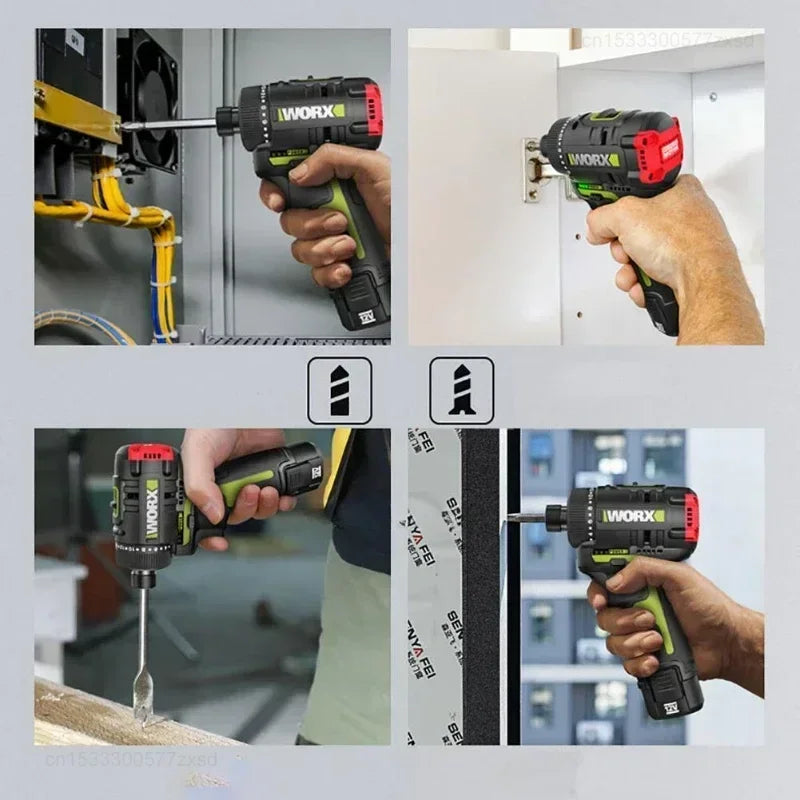 Worx WU129 12V Cordless Screwdriver with 40Nm Brushless Motor