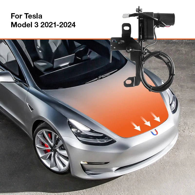 Ruiyyco Frunk Soft Closing for Tesla Model 3 Y S X 2021-2025 Front Trunk Auto Close Electric Suction Cover Automatic Lock Closer
