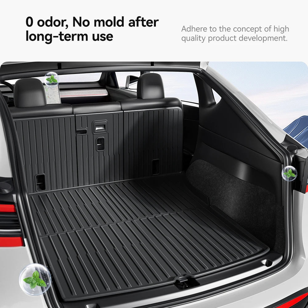 YZ For Tesla Model 3 Y Highland Juniper 2021-2025 all-in-one TPE Trunk mat Luggage mat Four Seasons Waterproof Non-slip