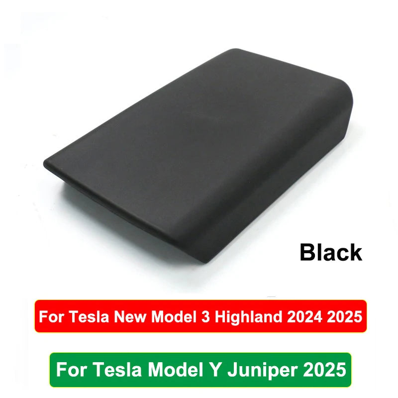 for Tesla Model Y Juniper Launch 2025 Model 3 Highland 2024 TPE Soft Armrest Box Cover Case Center Console Central Accessories